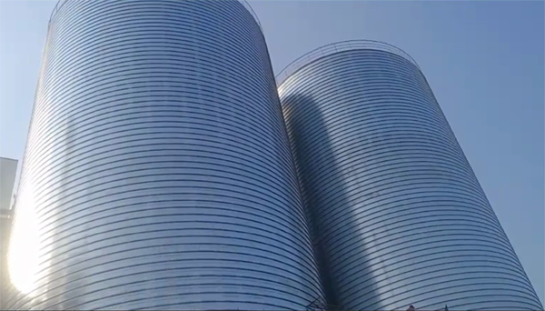 古县2座混凝土高架卷板仓